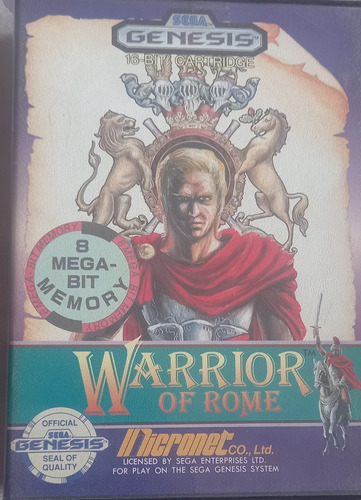 Cartucho Warrior Of Rome Mega Drive 