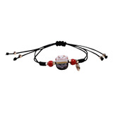 Pulsera Manekineko Gato Dela Fortuna Cerámica Varios Colores