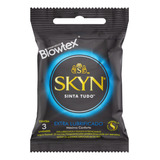 Preservativo Extra Lubrificado Blowtex Skyn Pacote 3 Unidades