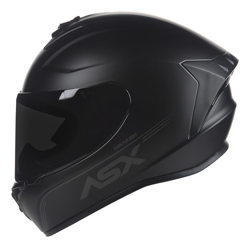 Capacete Esportivo Moto Fechado Motociclista Asx City Fosco