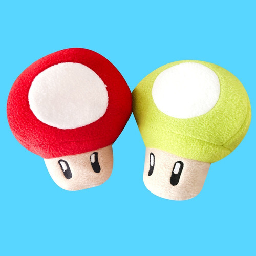 Peluche Hongos Mario Bros Hecho A Mano (pack)