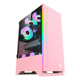 Gabinete Kronos Armor Pink, Atx, Vidrio Templado, Usb 3.0