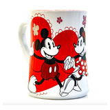 Tazon Grande Taza De Ceramica Mickey Y Minnie Mouse 380ml D5