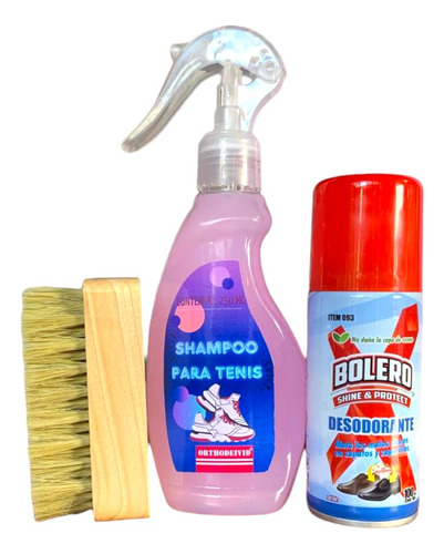 Shampoo Para Lavar Sneakers Limpieza De Tenis + Desodorante