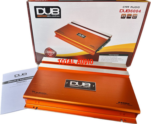 Amplificador Dub Mosfet Dub6004 4canales X 2400 Watts Max