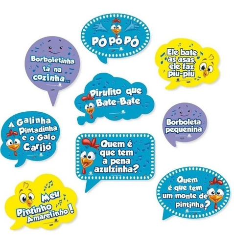 Kit Placas Galinha Pintadinha C/27 Unids - Festcolor