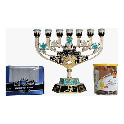 Januca : Set Menorah Signos, Vasos Y Flotadores | Envío gratis