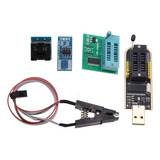 Kit Gravador Eprom Ch341a + Pinça + Adaptador 200 Mil E 1.8v