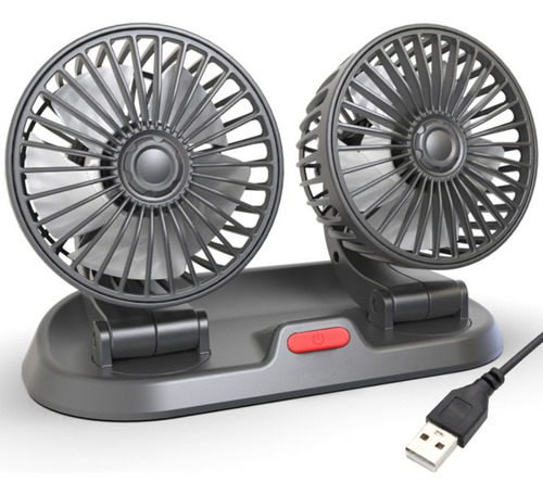 Ventilador Doble Con Conexión Usb P/auto, Camioneta, Tráiler