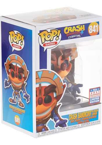 Funko Pop Crash Bandicoot In Mask Armor 841 Limited #2103