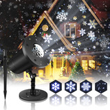 Proyector Luces Copo Nieve, Navidad Decoracin Exterior/inter