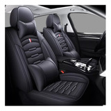 Kit Funda Cubre Asiento Cuero Auto Premium Luxury Almoadilla