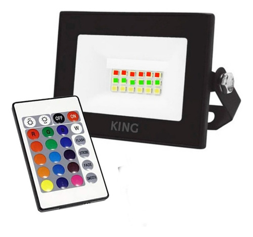Reflector Led Rgb Multicolor 20w Exterior | King