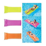 Flotador Colchoneta Intex Colchon Inflabl Piscina Color Neón