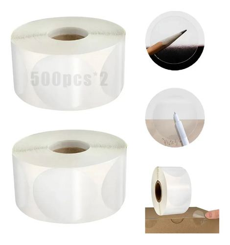 1000 Piezas De Pegatinas De Pvc Transparentes Autoadhesivo | MercadoLibre