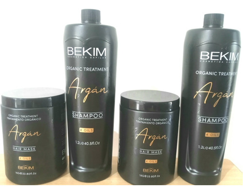 Combo Kit 2 Masc Argan X1kl + 2 Shampoo Argan X 1200lt