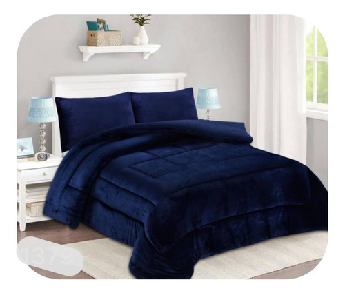 Cobertor Plush De Invierno Polar/chiporro King  250x270 Azul
