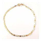 Pulseira Feminina Ou Infantil Piastrini 15cm De Ouro 18k-750