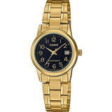 Reloj Casio  Ltpv002 Mujer Acero Dorado  Watchsalas Full