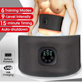 Estimulador Muscular Abdominal Eléctrico Recargable Usb A