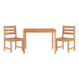 Vidaxl Juego De Comedor De Madera Maciza De Teca Para Patio.