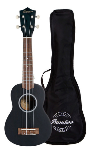 Ukelele Bamboo Soprano Estudio Negro