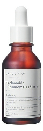 Mary&may Niacinamide +chaenomles Sinensis Serum 30 Ml Momento De Aplicación Día/noche Tipo De Piel Mixta/grasa