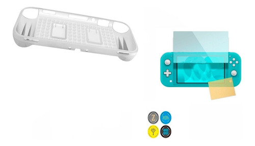 Estuche Rígido Funda + Vidrio T Compatible Con Switch Lite