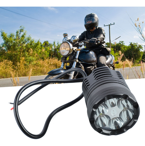 1 Pz Faro 6 Leds Moto Exploradoras Luz Auxiliar Sin Estrobo