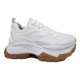 Zapatillas Moda Mujer Plataforma Base Alta Sneakers Colores