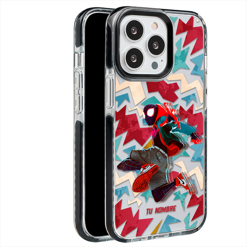 Funda Para iPhone Spiderman Miles Personalizado Nombre