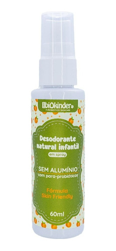 Desodorante Infantil Vegano Em Spray 60ml Biokinder