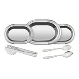 Kit Para Servir Em Aço Inox Ciclo Com 6 Peças Tramontina