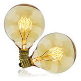 Bombillas Vintage Edison G50, 40w, Base E12 (pequeña),