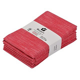 Gratico Toallas De Cocina Slub Chambray Rojo/blanco, Calidad