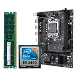 Kit Placa Mãe Gamer X79 1356 Intel Xeon E5 2450 16gb Ddr3