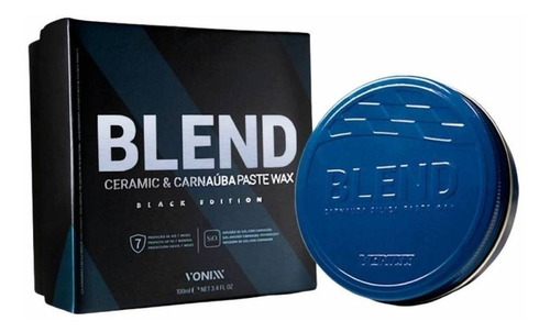 Cera Blend Black Carnaúba Sílica Paste Wax Para Carro Preto