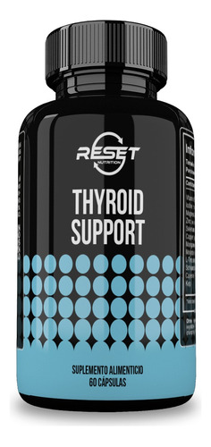 Reset Nutrition | Thyroid Support | Tiroides | Yodo | 60 Cápsulas | Hecho En Usa