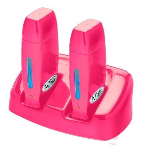 Termocera Base Dupla Toda Rosa + 2 Aquecedores Cera Rollon