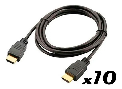 10 Cabo Hdmi 1 Metro 4k 3d Ultra Full Hd 1080 Atacado Oferta