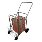 Carrito Changuito De Compras Reforzado Plegable C/ Botellero