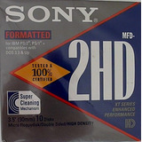 Sony 10mfd2hdlf 2hd 3.5 Pulgadas De Disquete Formateado Ibm