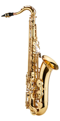 Saxofón Con Saxofón Lacado Tenor Bb Gold Sax