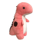 Dinosaurio Bebe De Peluche T-rex Baby Rosa 42cm Grande Nuevo