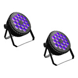 2 Luces Led Par 1815 Prodj Ultravioleta 270wts Dmx 