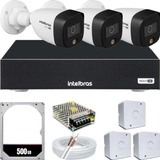 Kit 3 Cameras Segurança Intelbras Full Hd Colorida Noite App