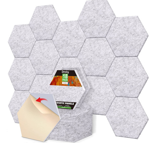 Paquete De 18 Paneles Acusticos Hexagonales, Paneles Acustic