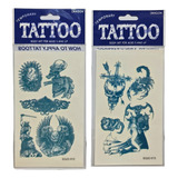 Tatuajes Temporales  X  2 Blister