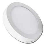 Panel Led Foco Blanco Frío 24w De 30cm Sobrepuesto Redondo