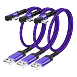 Cable Usb Tipo C Corto, Paquete De 3 Unidades Usb C De Ca...